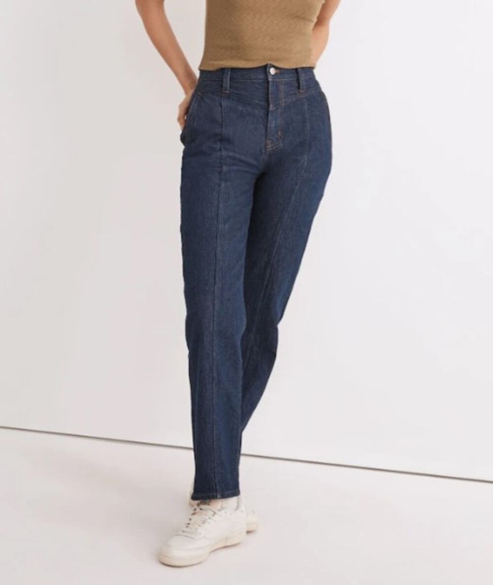 Madewell The Perfect Vintage Straight Jean in Greenhaven Wash Seamed Version 26